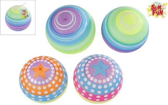 Fun Plastic Sun Fun Bal 23cm Assorti