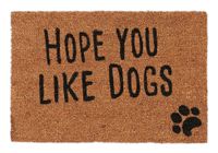 Relaxdays Deurmat Kokosvezel Hope You Like Dogs 40 x 60 cm