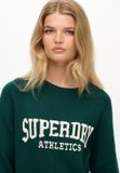 Superdry - Slouchy Intarsia Grafische Gebreide Trui - Dames - Groen