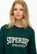Superdry - Slouchy Intarsia Grafische Gebreide Trui - Dames - Groen