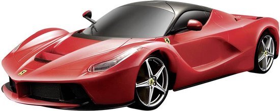 maisto Tech R/C Ferrari LaFerrari: Op afstand bestuurde auto in schaal 1:24, 2,4 GHz, met pistoolgreepbediening, vanaf 5 jaar, 20 cm, mat zwart (581530-2)