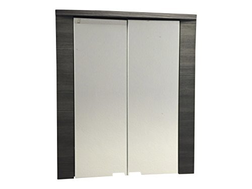 trendteam smart living 1312-503-10 badkamerspiegelkast Xpress, 60 x 70 x 20 cm met corpus en frontpanelen grijs en front wit replica