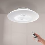 M Ledme Withline led-plafondventilator met licht en afstandsbediening, energiebesparend, AC-motor, 3 snelheden, 5 vleugels, met app