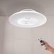 M Ledme Withline led-plafondventilator met licht en afstandsbediening, energiebesparend, AC-motor, 3 snelheden, 5 vleugels, met app