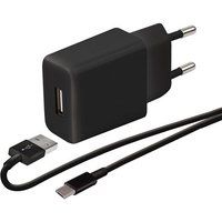 Wefix CVOY+CBL MUSB 1M BK Zwart + Micro USB-kabel