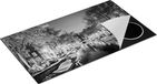 Chefcare Inductie Beschermer Amsterdamse Gracht in de Nacht - Zwart Wit - 95x55 cm