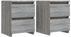 vidaXL Nachtkastjes - 2 stuks - Grijs Sonoma - 30x30x40 cm - Engineered Wood