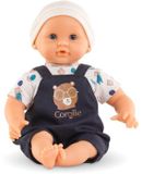Corolle Bébé Calin Maël babypop, outfit van een beertje, 30 cm, geschikt vanaf 18 maanden, met vanillegeur