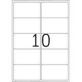 HERMA Premium - Papier - mat - permanent zelf-klevend - wit - 99.1 x 57 mm 1000 etiket(ten)