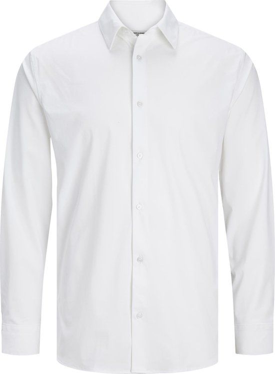 JACK & JONES JPRBLAACTIVE Stretch Slim Fit Overhemd - Heren - Maat L - Wit