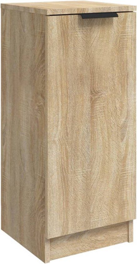 vidaXL Dressoir 30x30x70 cm Bewerkt Hout Sonoma Eikenkleurig