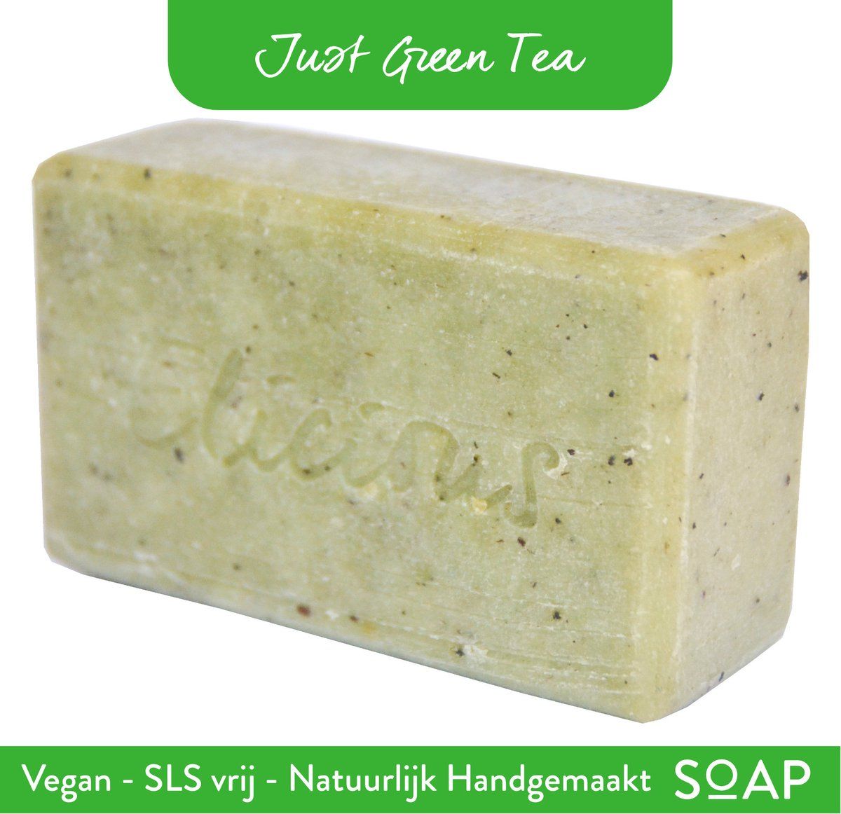 Elicious - Natuurlijke Zeep - Groene Thee - 200gr