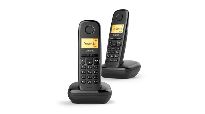 Gigaset A170 Duo - Cordless Phone - Black