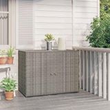 Merkloos / Sans marque Famanu Tuinkast Hout - Tuinkast Hout Berging - Tuinberging Hout - Tuinkasten Voor Buiten - Grijs