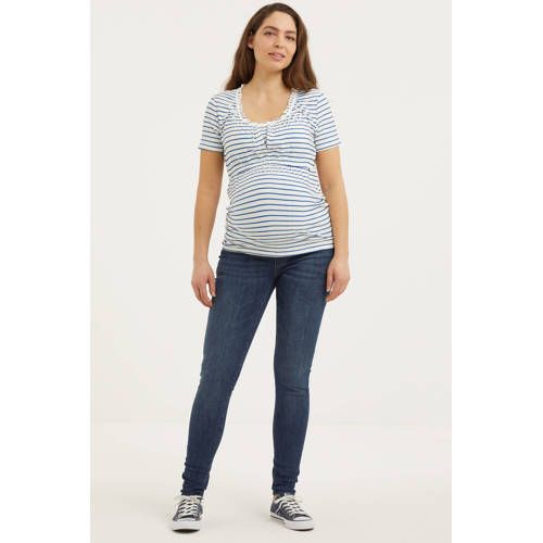 LOVE2WAIT Low Waist Skinny Maternity Jeans - Dark Blue