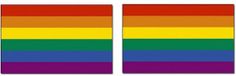 Merkloos / Sans marque Goodies and Living Groothandel Regenboog kleuren vlag - 2x - 90 x 150 cm - polyester - met ringen
