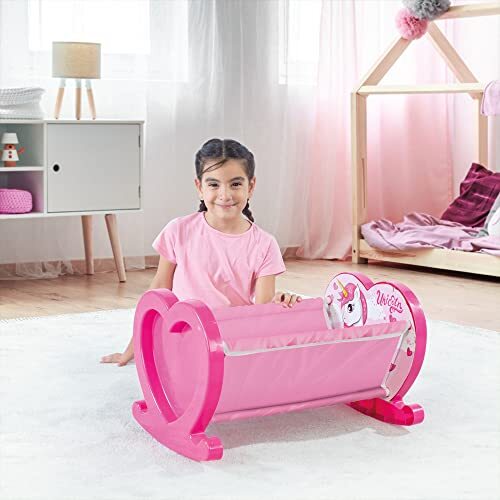 Dolu Eenhoorn Roze Mijn Eerste Pop Cradle