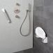 Secu care siège de douche rabattable blanc