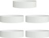 vidaXL Plantenring Wit 5 stuks 80 x 80 x 20 cm