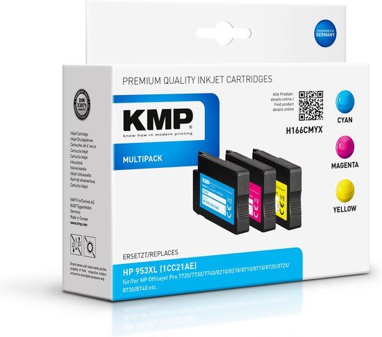 KMP 1748,4050 XL Cyaan, Magenta, Geel Inktcartridge Compatibel