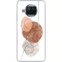 One line Siliconen hoesje compatibel met Xiaomi Mi 10T Lite bruin