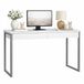 Well Home Bureau Tormes hoog met 2 laden, wit, glanzend, 101,6 x 40 x 76,5 cm