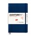 LEUCHTTURM1917 367577 Maandplanner met notitieboek, zachte kaft, (B6+), voor 2024, 16 maanden, marineblauw, Engels