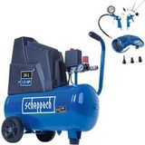 Scheppach Kompressor HC30o - 8bar | 24 L | ölfrei | 200l/min | inkl. 5m Schlauch & Zubehörset