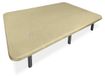 Sommier 90x190 cm extra renforcé revêtement 3D 6 pieds beige