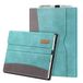 Fintie Case voor Surface Pro 7 / Pro 6 / Pro 5 / Pro 4 / Pro 3, Multi-Kijkhoek Kunstleren Beschermhoes met Documentsleuven, Compatibel met Het Type Cover Toetsenbord, (Turkoois)