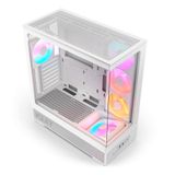 NZXT S5 RGB Deluxe compacte ATX mid-tower pc-behuizing - Wit