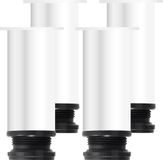 Shenzhen Haorui Industrial Technology Co., Ltd. Pieds de meubles réglables en hauteur 4 pièces - Pieds de table réglables de 120 mm - Acier inoxydable blanc avec vis