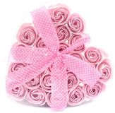 Ancient Wisdom awgifts Set van 24 zeepbloemhartdozen - roze rozen