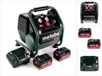 Metabo Power 160-5 18 LTX BL OF compresseur sans balai 18 V 8,0 bar sans balai + 2x batterie 8,0 Ah LiHD + chargeur
