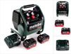 Metabo Power 160-5 18 LTX BL OF accucompressor 18 V 8,0 bar borstelloos + 2x LiHD accupack 8,0 Ah + lader