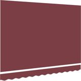 vidaXL - Vervangingsdoek - zonnescherm - 3,5x2 m - Bordeauxrood - Polyester