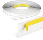 DQ-PP Raamlijst met lip, 25 m lengte, 50 mm breedte, 1,5 mm dikte, Wit