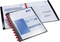Durable Duralook Cover Vervangtassen A4 Rood/Transparant/Zwart Polypropyleen