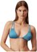 Calvin Klein Underwear Calvin Klein Dames Badpak - Mouwloos - V-hals - Gestreept - Adriatic Blue - Maat M