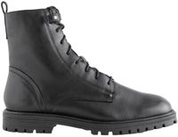 Next - Dames - Forever Comfort® vierkante neus veterlaarzen met extra brede pasvorm - Zwart