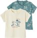 Vertbaudet Set van 2 t-shirts met korte mouwen baby ecru