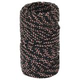 vidaXL Multifunctioneel touw 2 mm 250 m Zwart en Rood PP