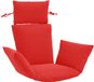 vidaXL Adirondack Kussen PUTTEN 100% Polyester Rood 60 x 145 x 10 cm