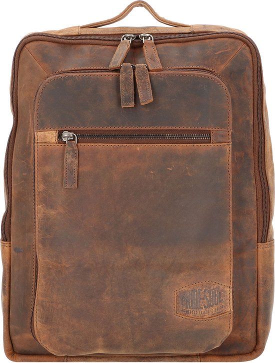 Juscha Pride & Soul Leren Rugzak Jester Bruin
