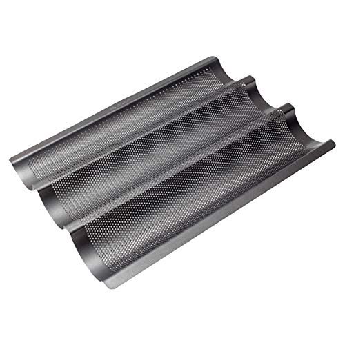 Birkmann RBV Birkmann Baquette-plaat, 3-voudig, 29,5 cm, baguette, bakvorm, geperforeerd, anti-aanbak