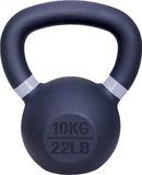 ForzaFit Kettlebell 10 kg - Gietijzer Kettle bell - Zwart met Grijs - 22 LB