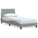 VidaXL Bedframe Hanko Stof Lichtgrijs 90x200 cm