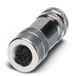 Phoenix Contact 1694295 M12 Kabelconnector Zwart, Roestvrijstaal IP67