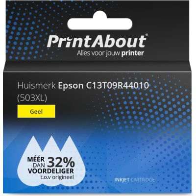 PrintAbout Huismerk Epson C13T09R44010 (503XL) Inktcartridge Geel Hoge capaciteit