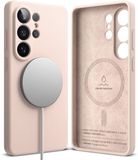 Ringke Silicone Magnetic Hoesje Geschikt voor Samsung Galaxy S26 Ultra | Compatibel met MagSafe / Qi2 | Back Cover met Magneet | Zacht Siliconen | Slank Design | Roze